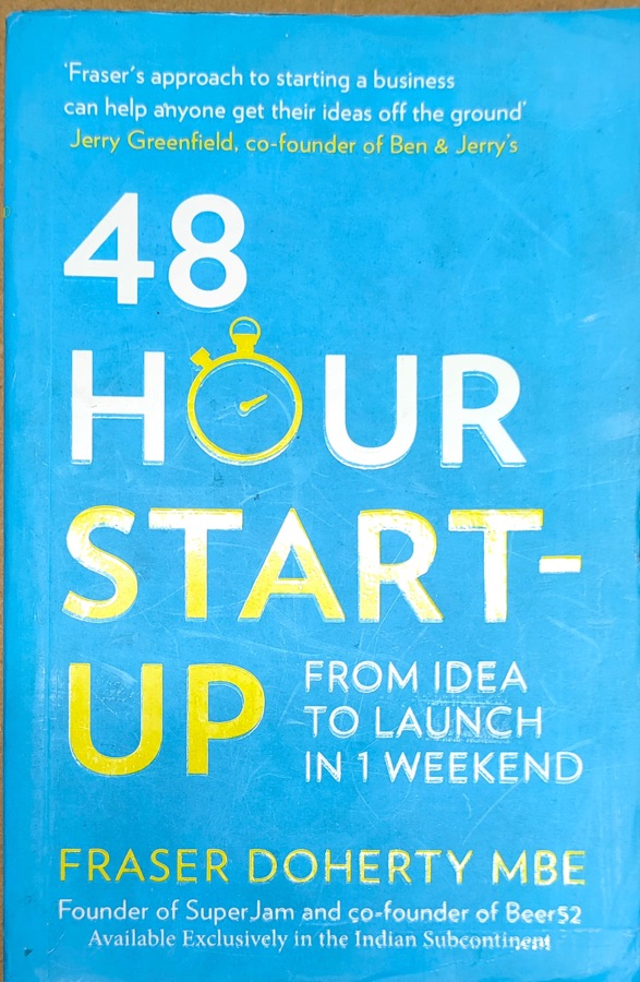 48 hour start-up — Punjabi book cover, Kitab Hut