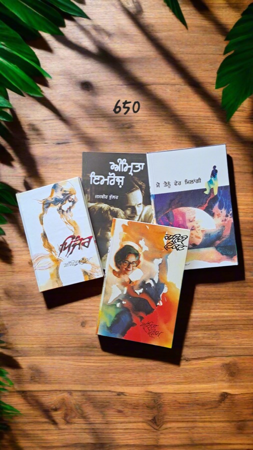 ਅਮ੍ਰਿਤਾ ਪ੍ਰੀਤਮ BOOKS SET — Amrita Pritam — Punjabi book cover, Kitab Hut