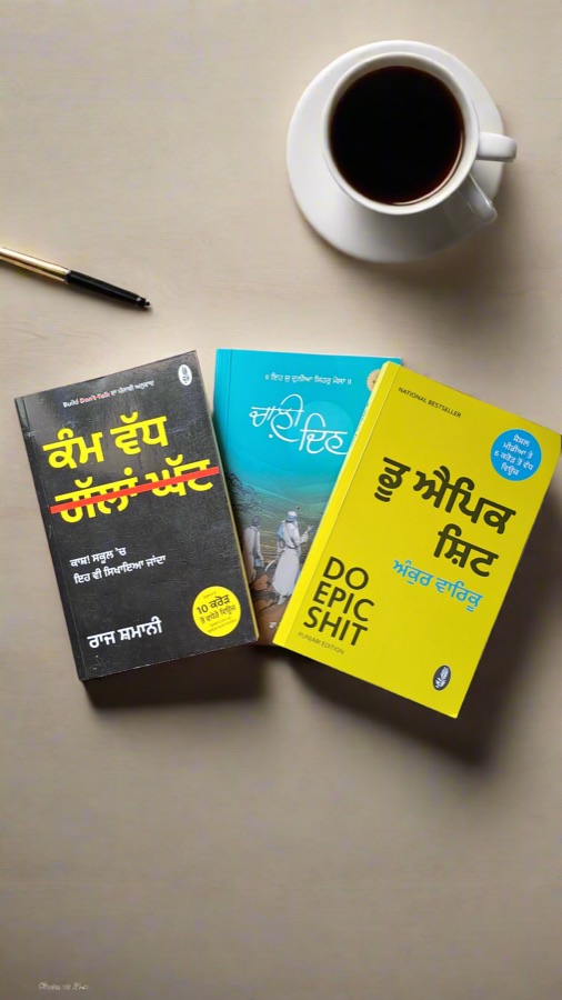 Motivation Books Set — Punjabi book cover, Kitab Hut