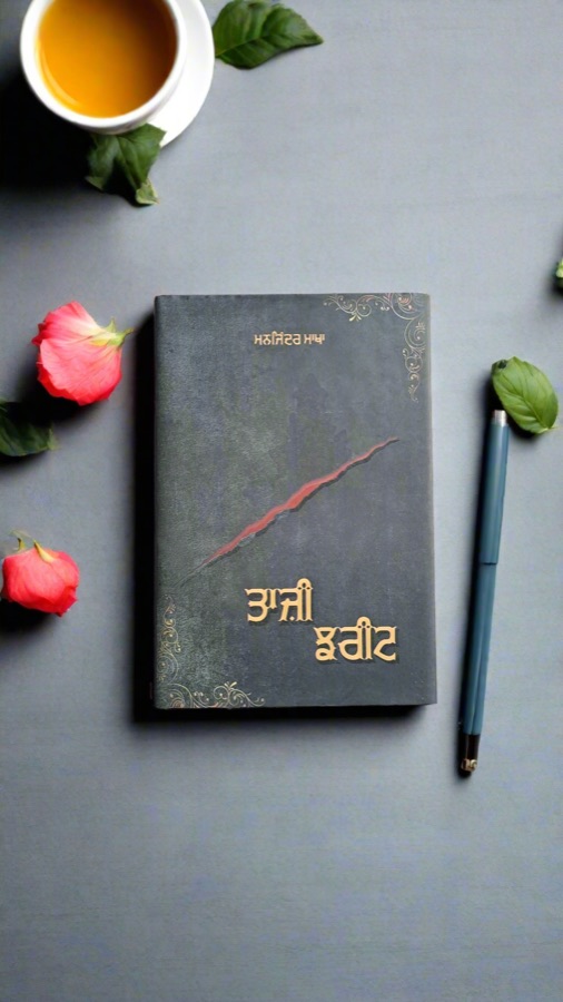 ਤਾਜ਼ੀ ਝਰੀਟ — TAAZI JHREET — Punjabi book cover, Kitab Hut