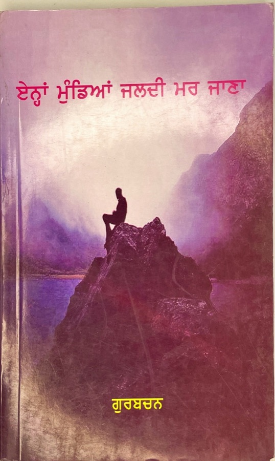 ਏਨ੍ਹਾਂ ਮੁੰਡਿਆ ਜਲਦੀ ਮਰ ਜਾਣਾ — Punjabi book cover, Kitab Hut