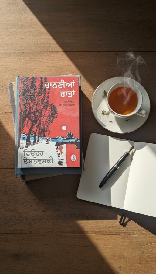 ਚਾਨਣੀਆਂ ਰਾਤਾਂ — Punjabi book cover, Kitab Hut